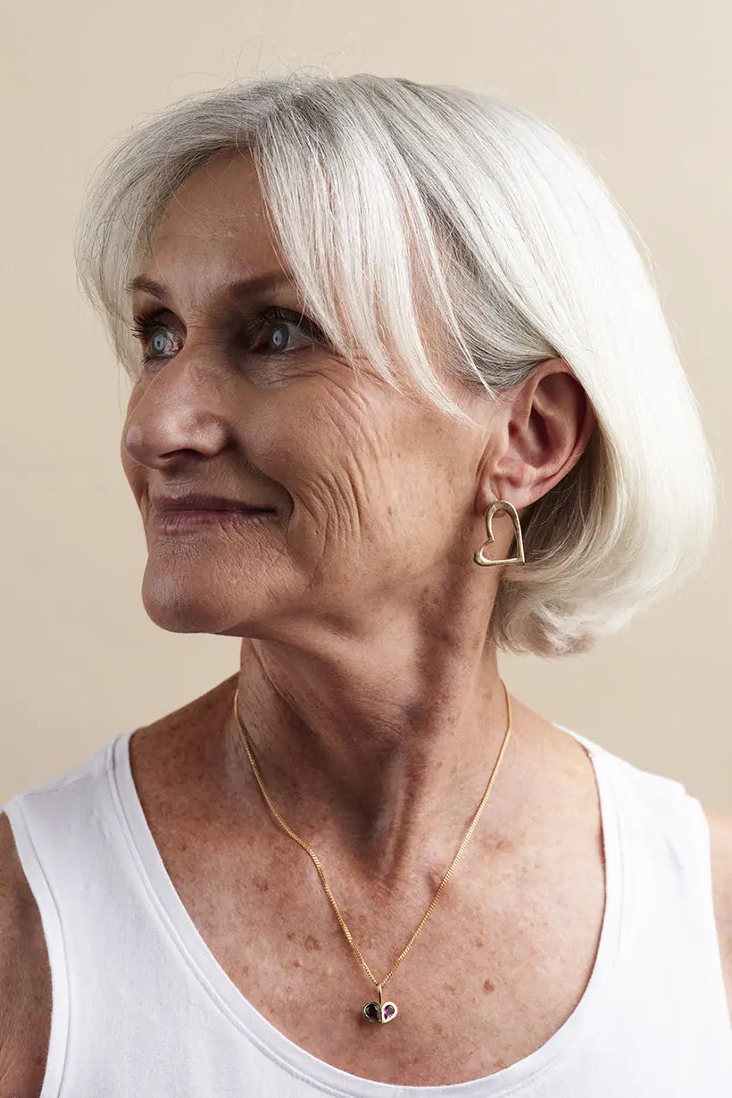 HEARTLINE EARRINGS - GOLD Ada Hodgson