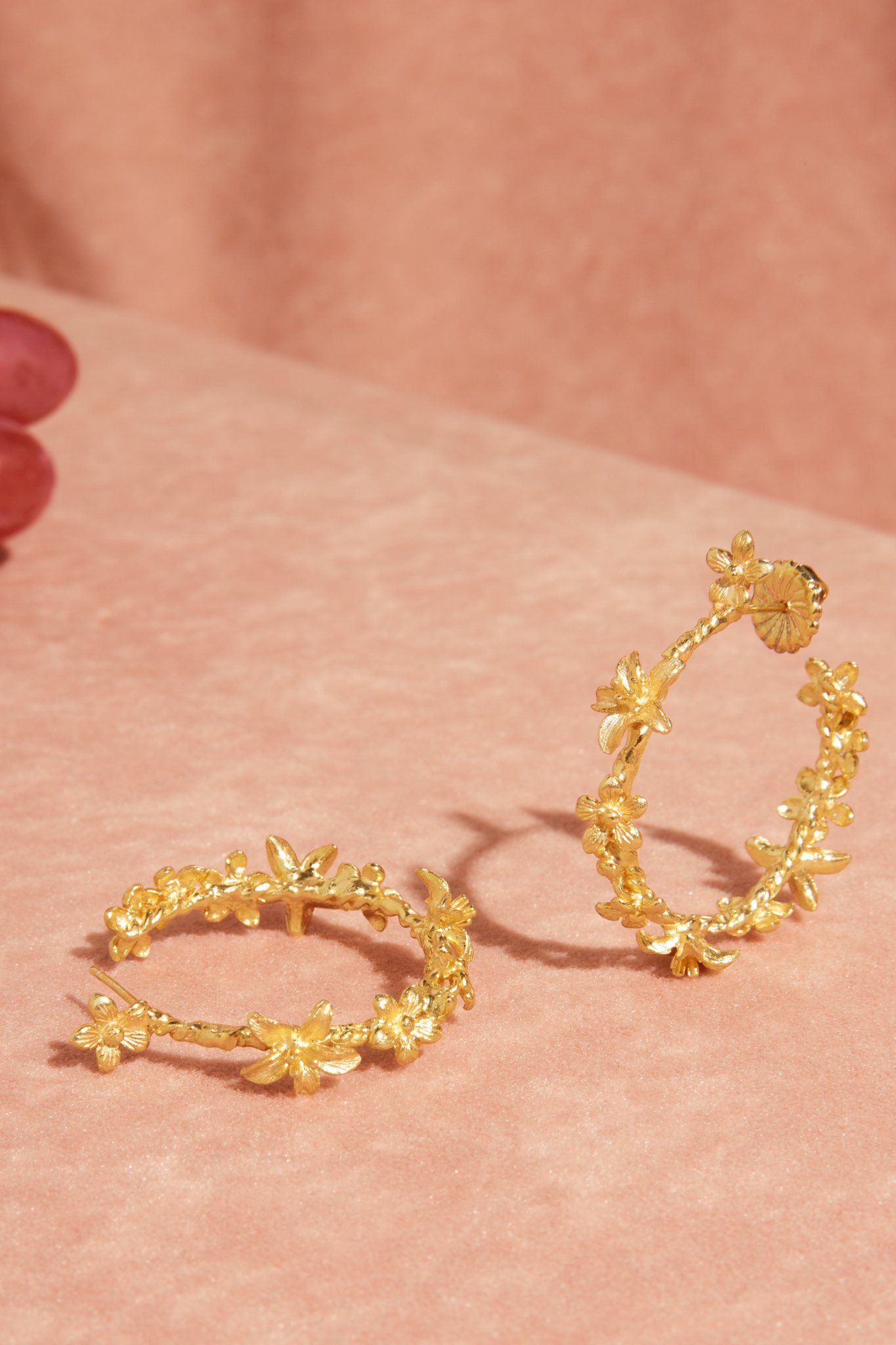 GARLAND HOOP EARRINGS - GOLD PLATE Ada Hodgson