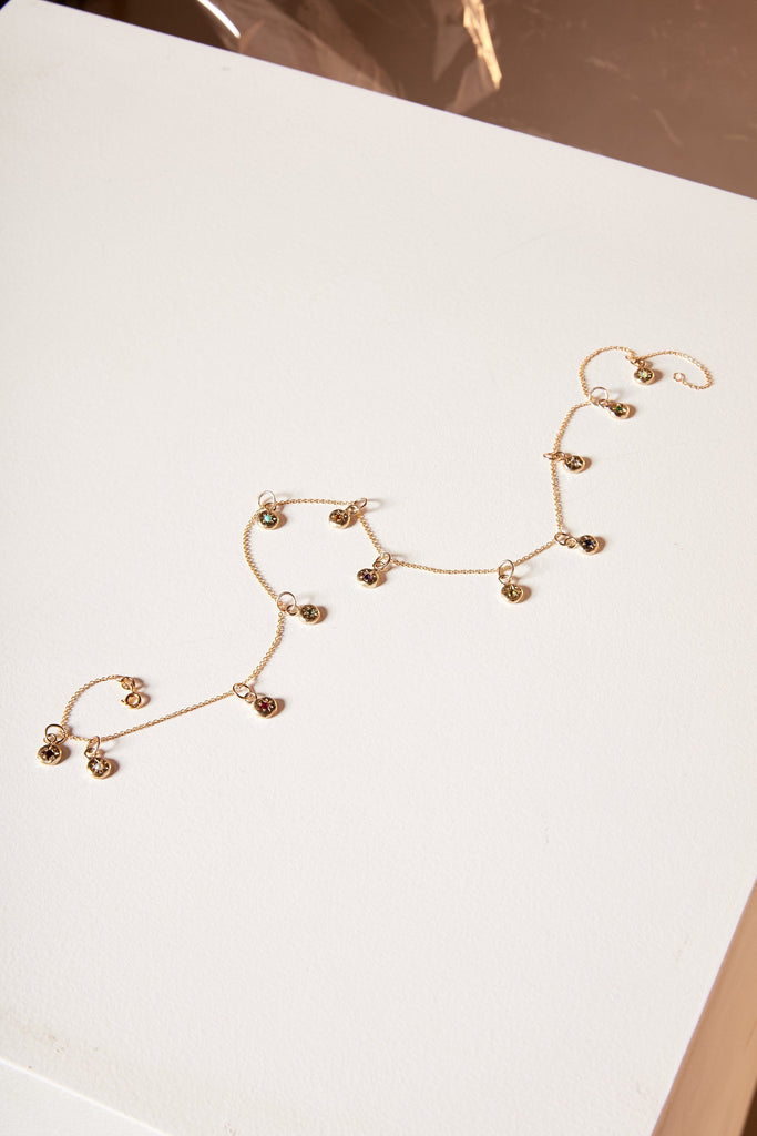 BIRTHSTONE STAR NECKLACE - APRIL - DIAMOND, 9KT GOLD Ada Hodgson
